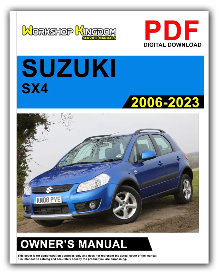 SUZUKI SX4 (2006-2023) Owner’s Manual – English – PDF Download