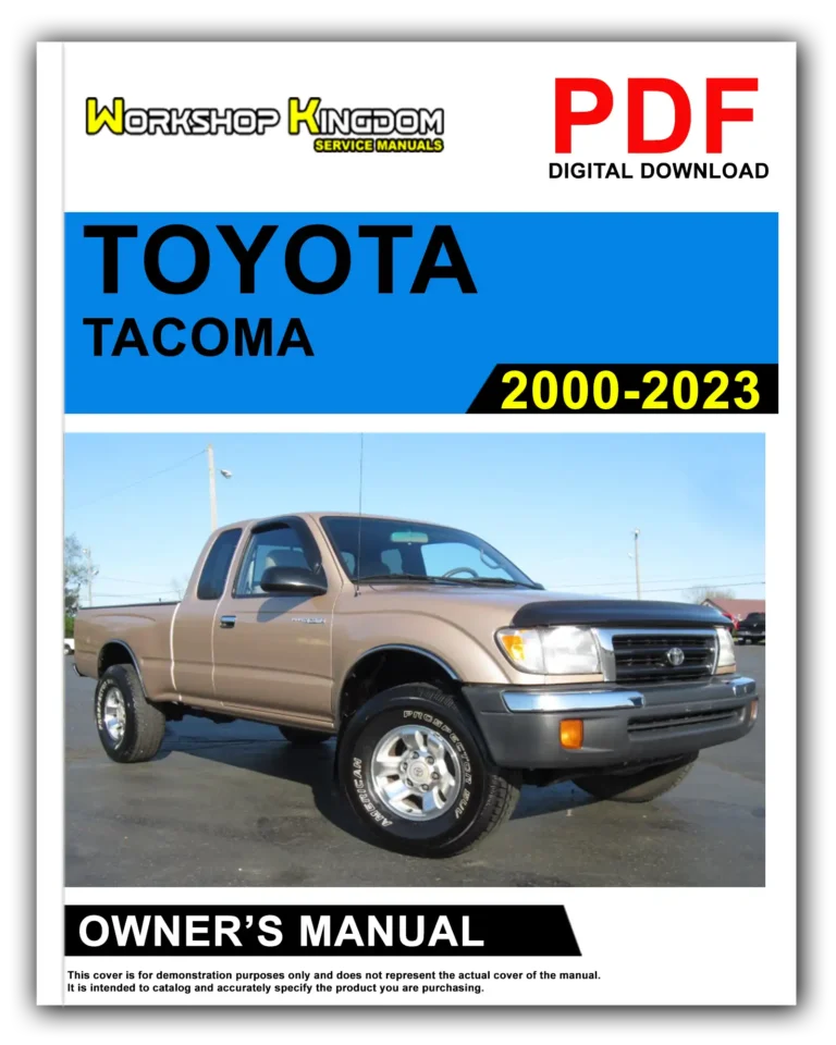 TOYOTA TACOMA (2000-2023) Owner’s Manual – English – PDF Download