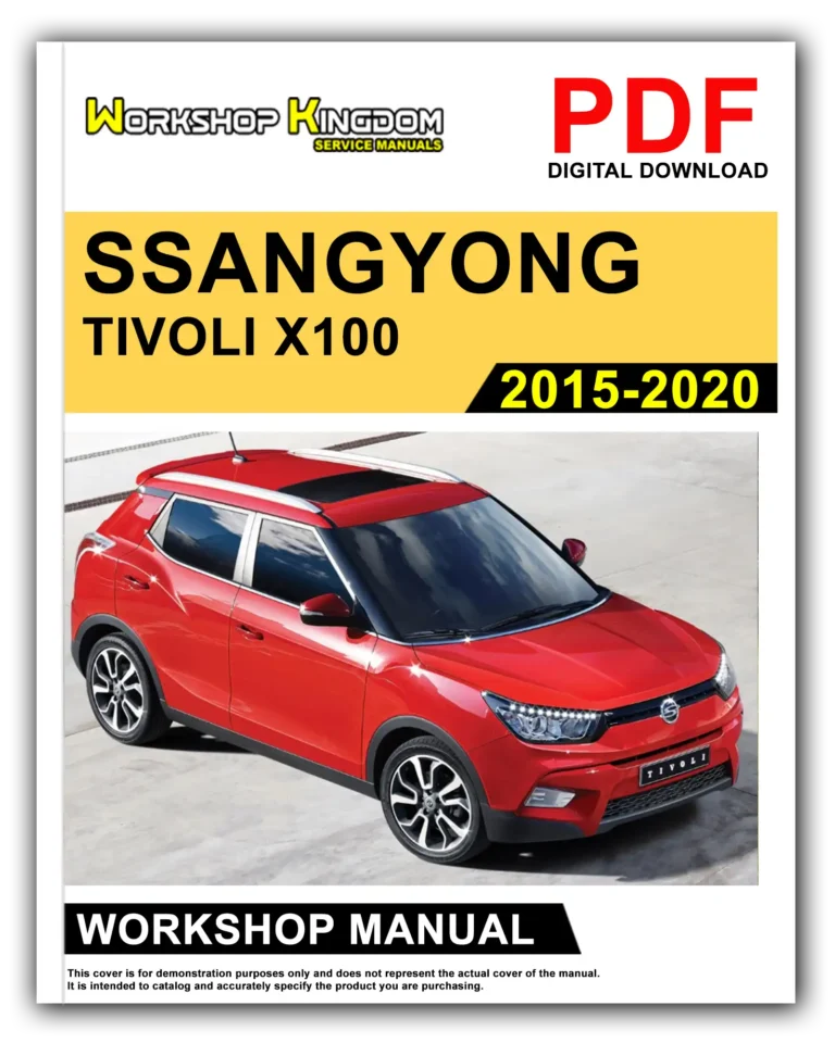 SSANGYONG TIVOLI X100 (2015-2020) Workshop Repair Service Manual – English – PDF Download