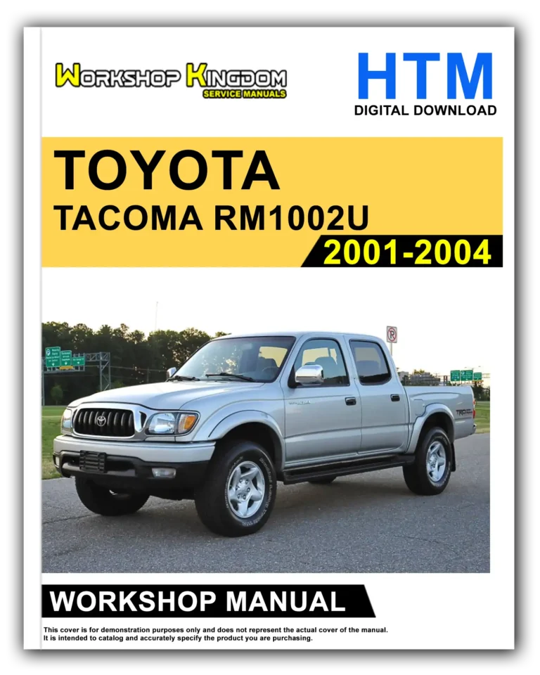 TOYOTA TACOMA RM1002U (2001-2004) Workshop Repair Service Manual – English – HTM Download