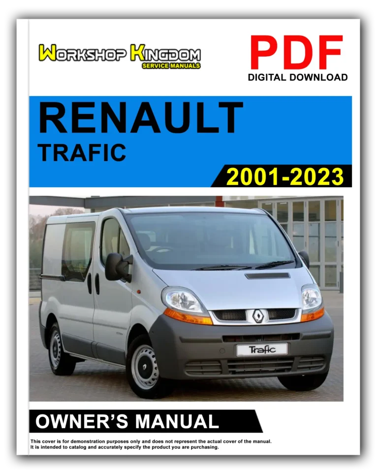 RENAULT TRAFIC (2001-2023) Owner’s Manual – English – PDF Download