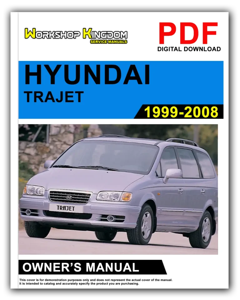 HYUNDAI TRAJET (1999-2008) Owner’s Manual – English – PDF Download