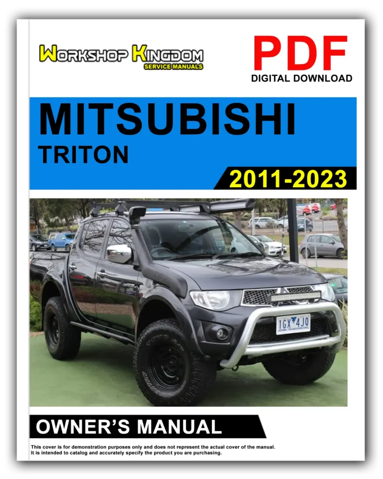 MITSUBISHI TRITON (2011-2023) Owner’s Manual – English – PDF Download