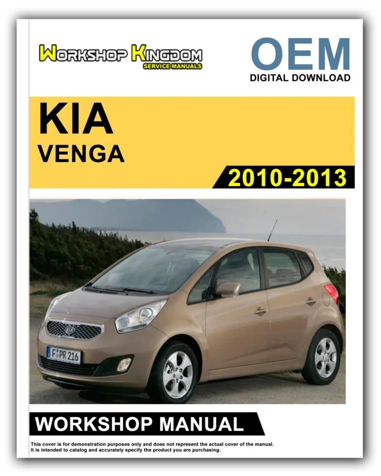 KIA VENGA (2010-2013) Workshop Repair Service Manual – English – OEM Download