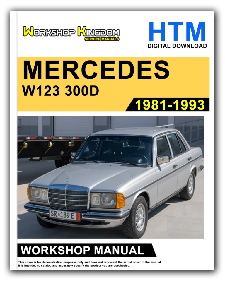 MERCEDES BENZ W123 300D (1981-1993) Workshop Repair Service Manual – English – HTM Download