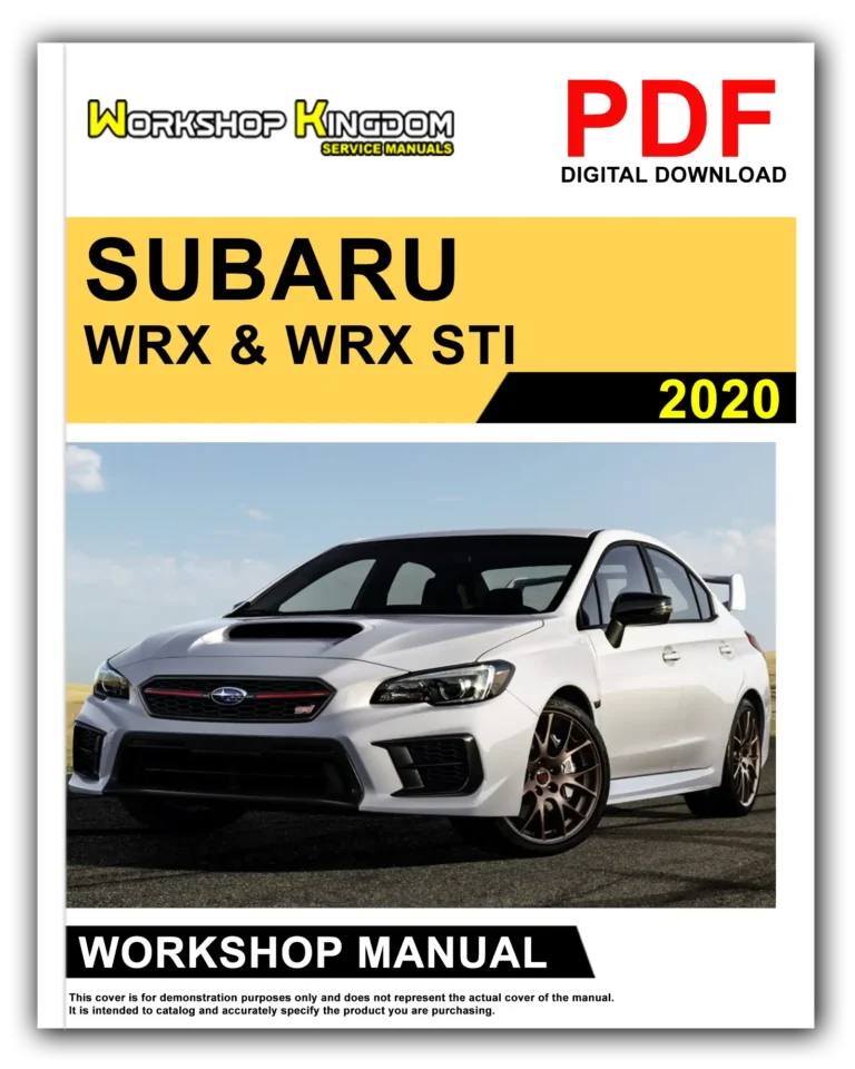 SUBARU WRX & WRX STI (2020) Workshop Repair Service Manual – English – PDF Download