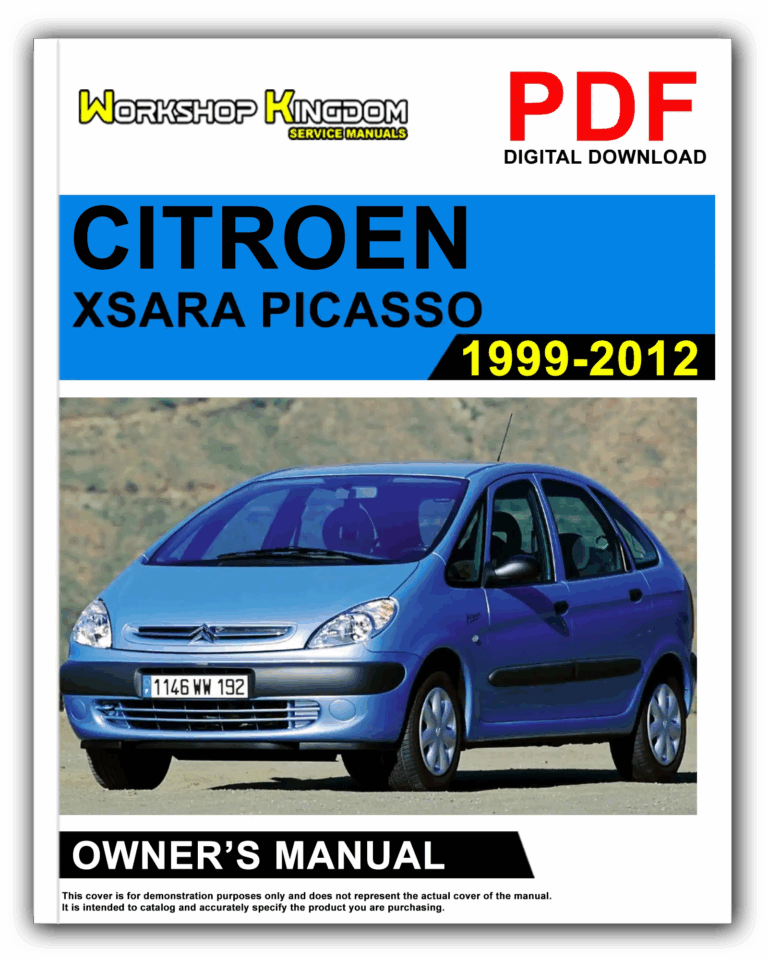 CITROEN XSARA PICASSO (1999-2012) Owner’s Manual – English – PDF Download