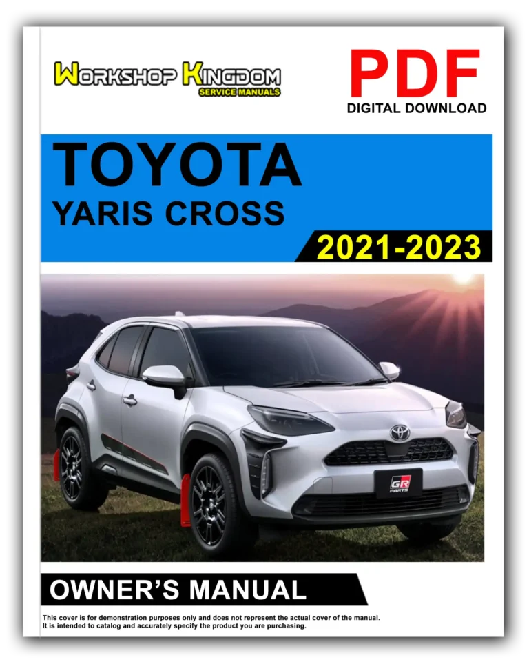 TOYOTA YARIS CROSS (2021-2023) Owner’s Manual – English – PDF Download