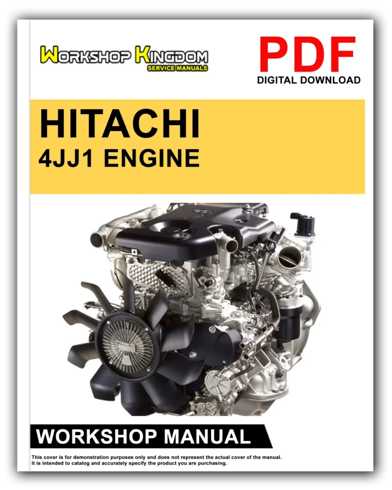 HITACHI ISUZU 4JJ1 Engine Workshop Repair Service Manual – English – PDF Download
