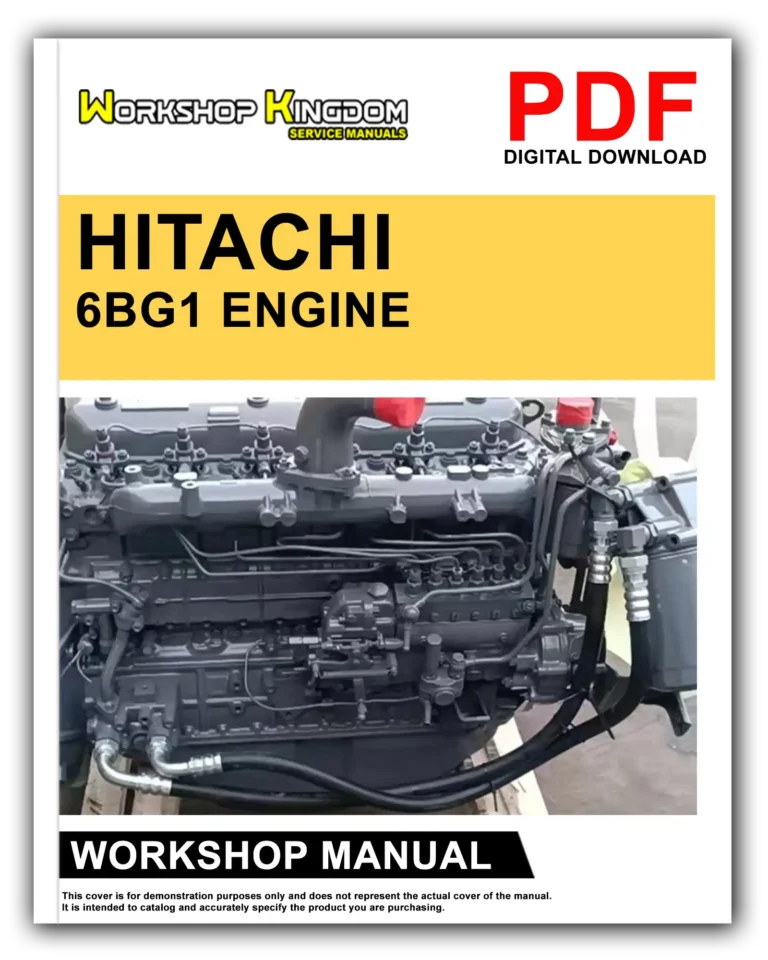 HITACHI 6BG1 Engine Workshop Repair Service Manual – English – PDF Download