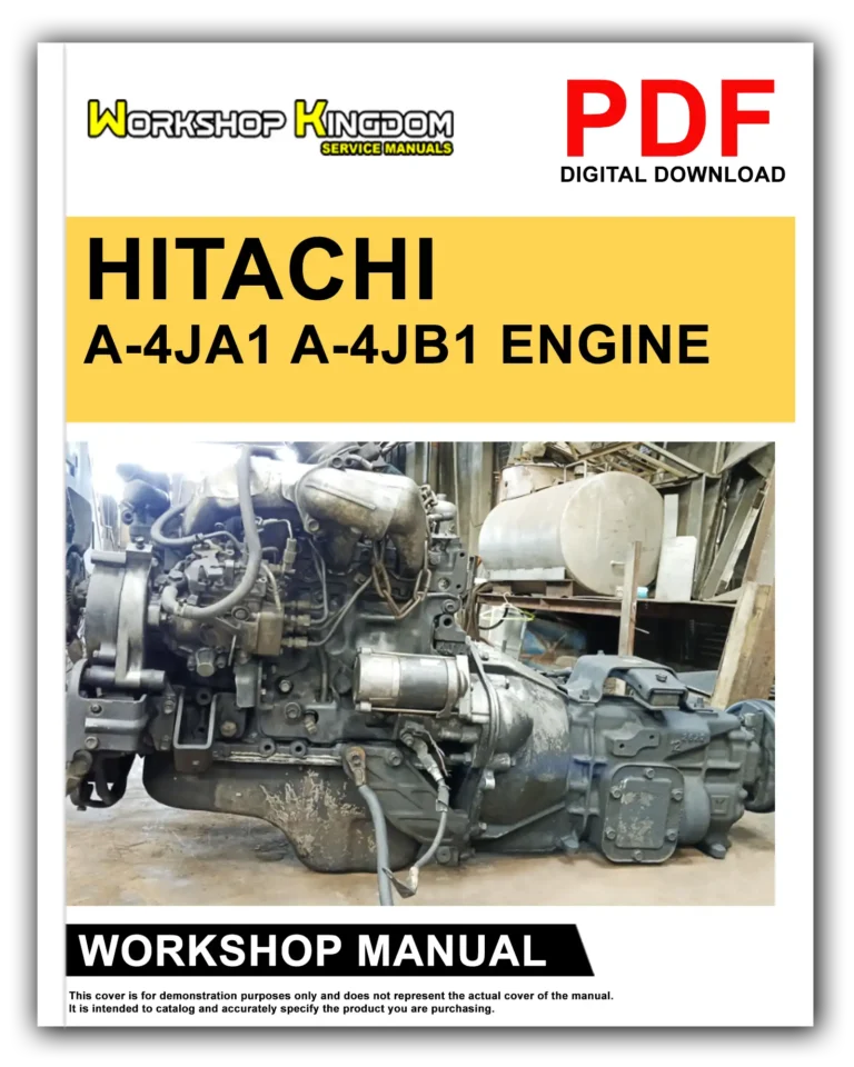 HITACHI ISUZU A-4JA1, A-4JB1 Engine Workshop Repair Service Manual – English – PDF Download