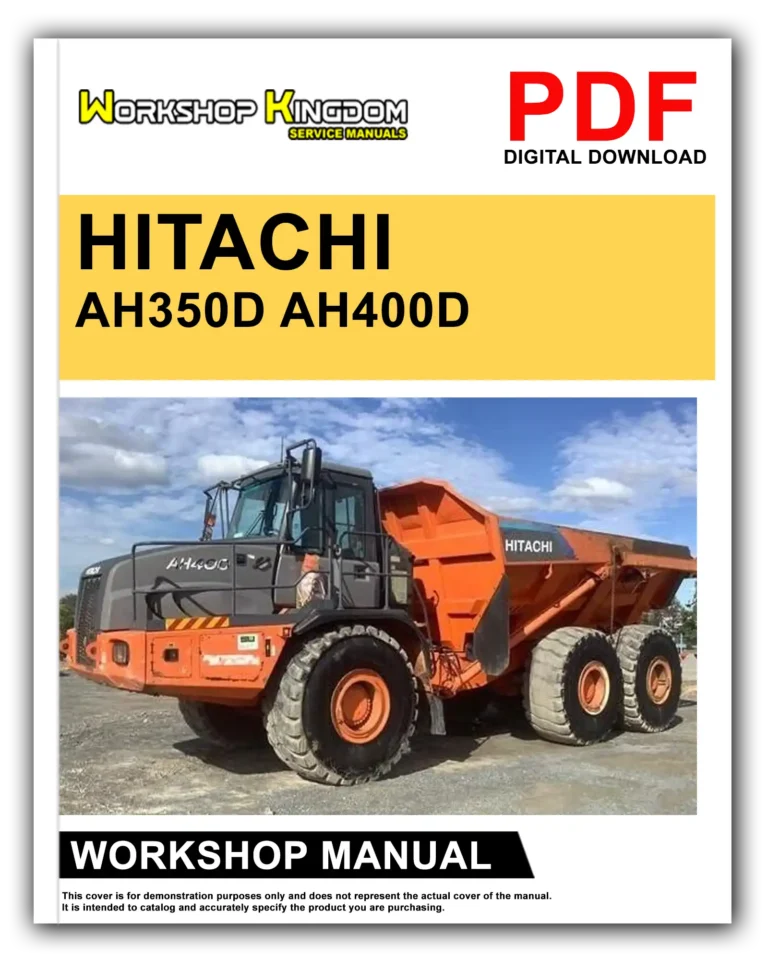 HITACHI AH350D AH400D Workshop Repair Service Manual – English – PDF Download