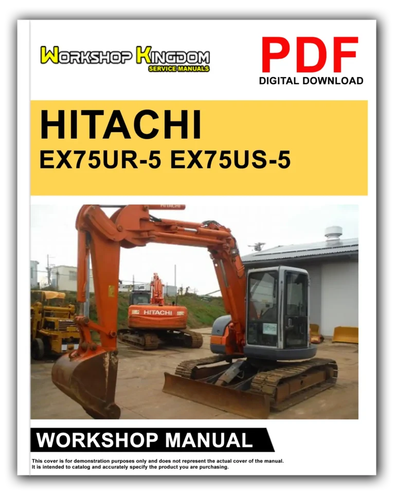 HITACHI EX75UR-5 EX75US-5 Workshop Repair Service Manual – English – PDF Download