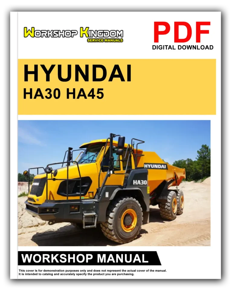 HYUNDAI HA30 HA45 Workshop Repair Service Manual – English – PDF Download