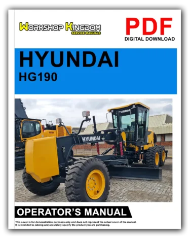 HYUNDAI HG190 Operator’s Manual – English – PDF Download
