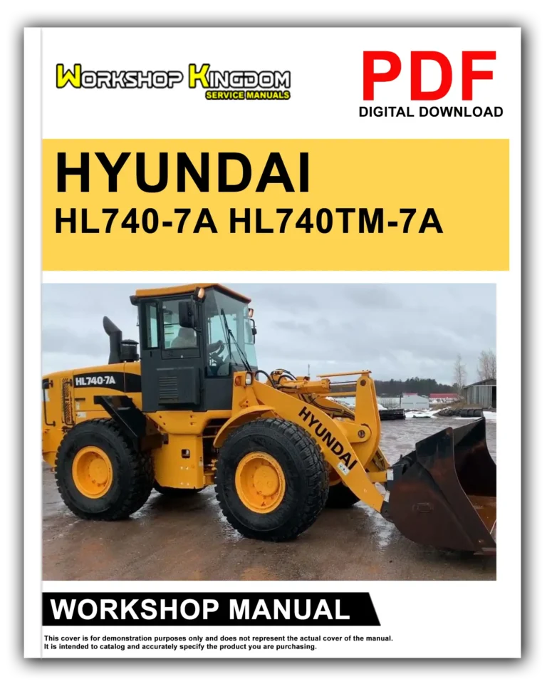 HYUNDAI HL740-7A HL740TM-7A Workshop Repair Service Manual – English – PDF Download