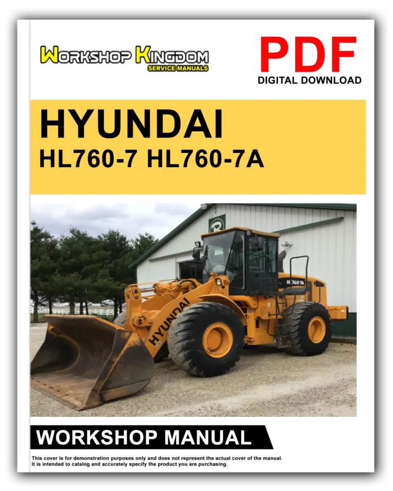 HYUNDAI HL760-7 HL760-7A Workshop Repair Service Manual – English – PDF Download