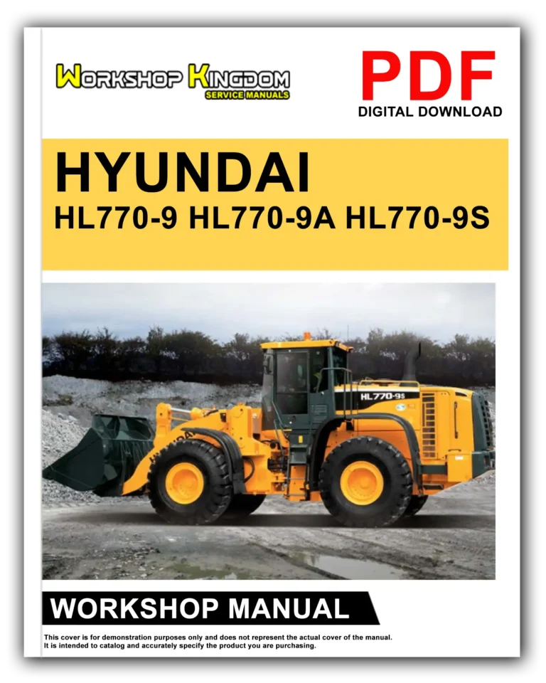 HYUNDAI HL770-9 HL770-9A HL770-9S Workshop Repair Service Manual – English – PDF Download