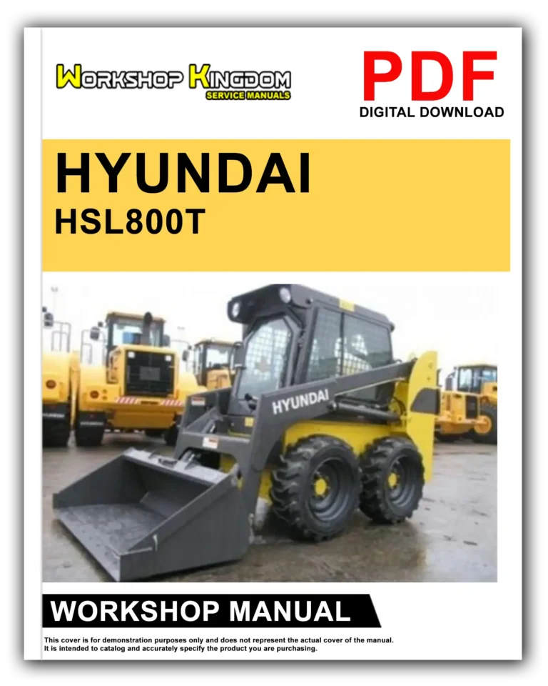 HYUNDAI HSL800T SKID STEER LOADER Workshop Repair Service Manual – English – PDF Download