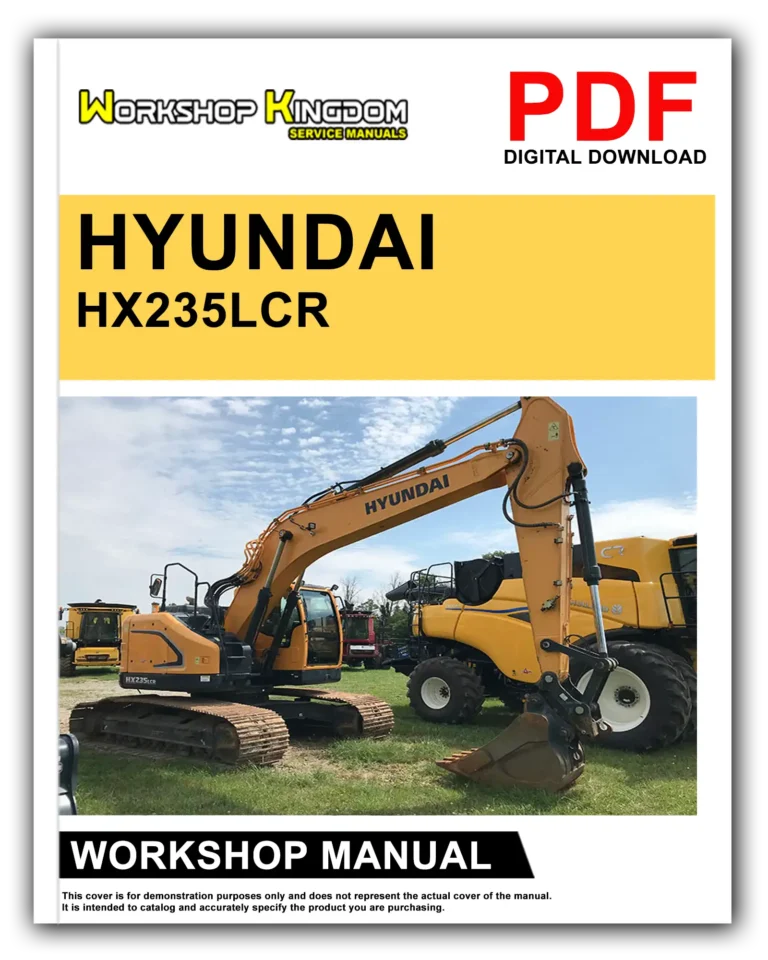HYUNDAI HX235LCR Workshop Repair Service Manual – English – PDF Download