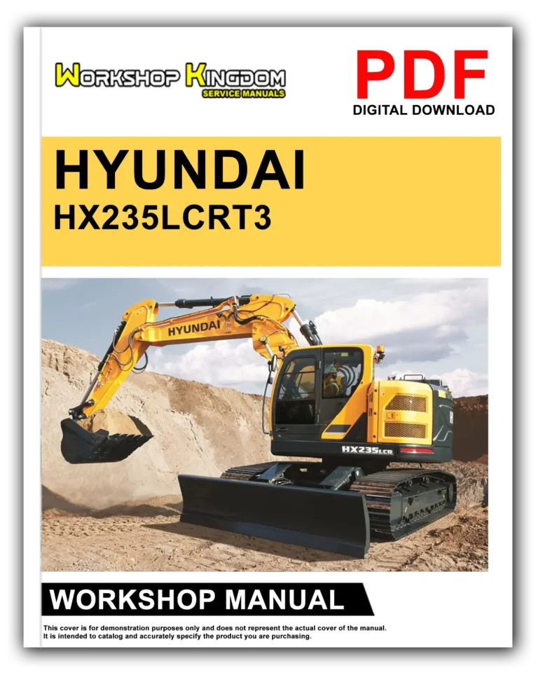 HYUNDAI HX235LCRT3 Workshop Repair Service Manual – English – PDF Download