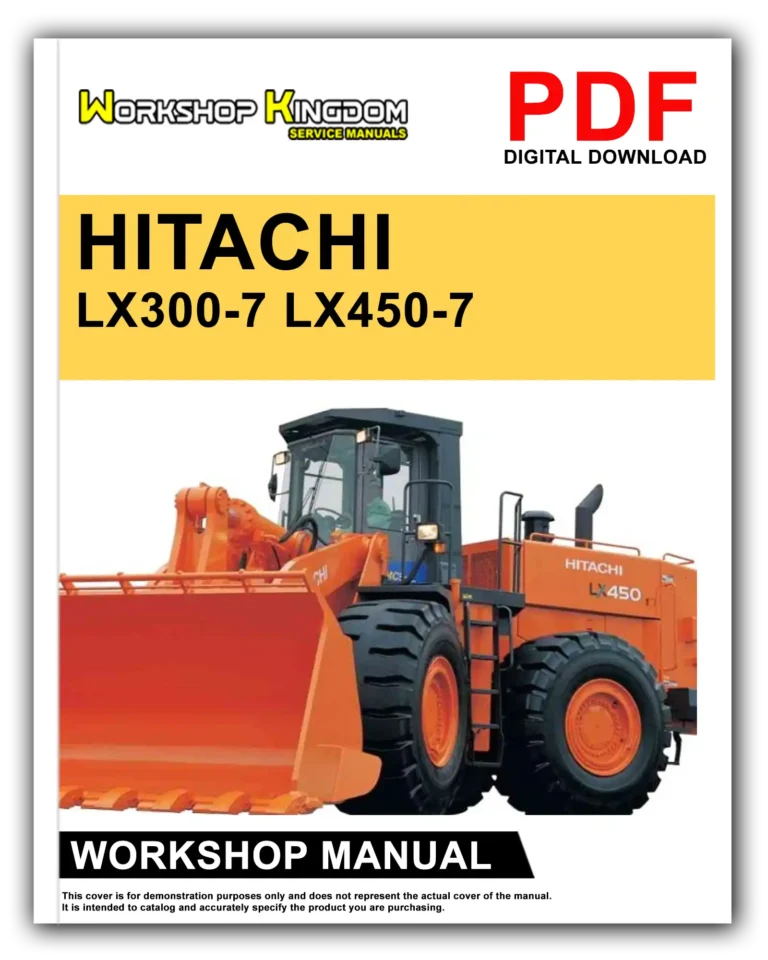 HITACHI LX300-7 LX450-7 Workshop Repair Service Manual – English – PDF Download