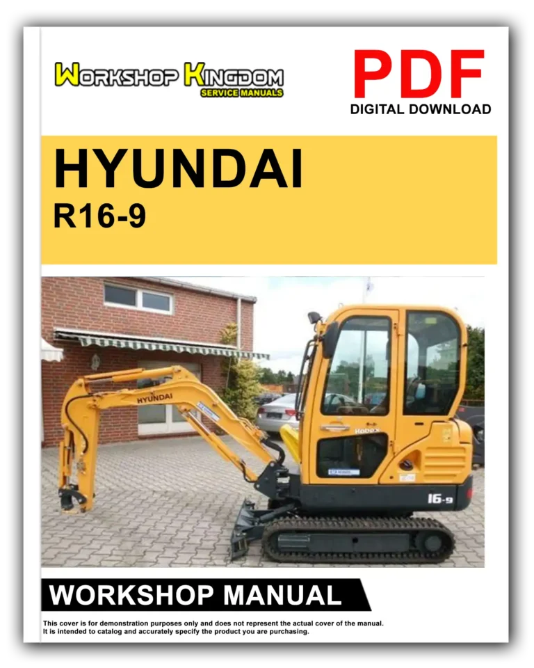HYUNDAI R16-9 Workshop Repair Service Manual – English – PDF Download