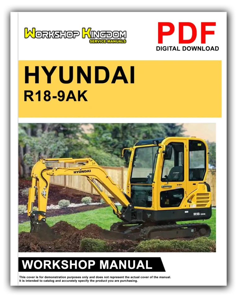 HYUNDAI R18-9AK Workshop Repair Service Manual – English – PDF Download