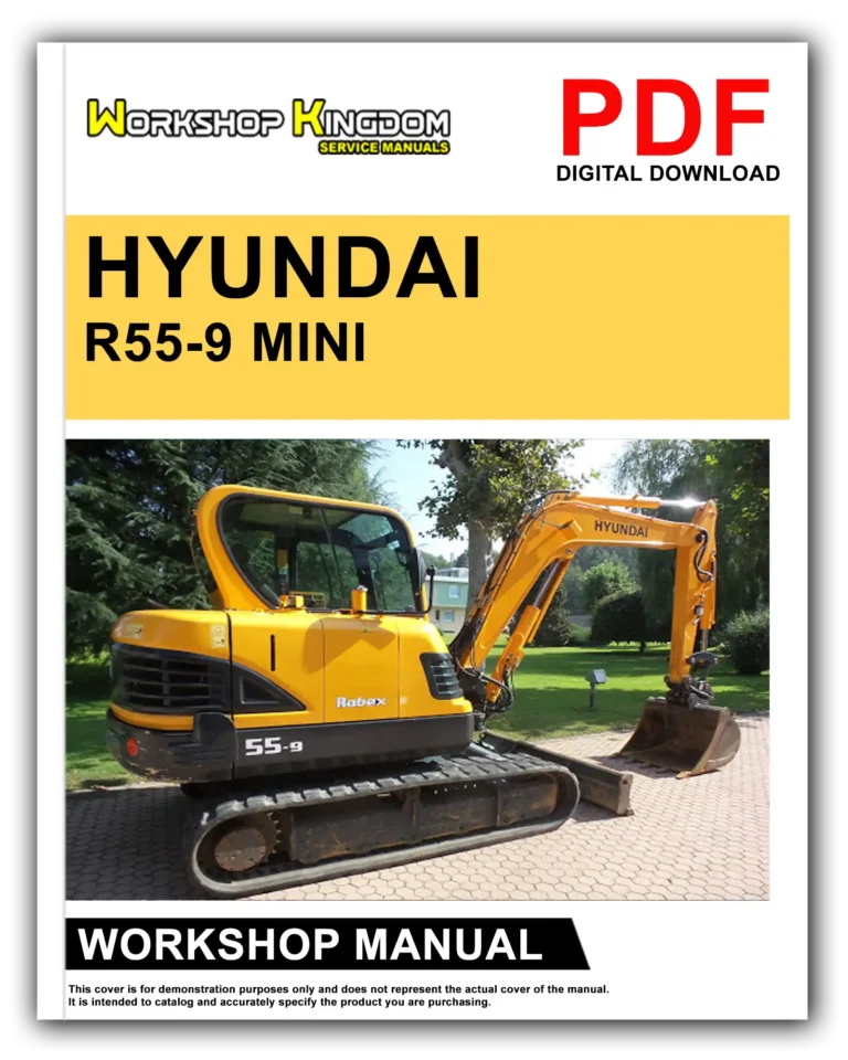 HYUNDAI R55-9 Workshop Repair Service Manual – English – PDF Download