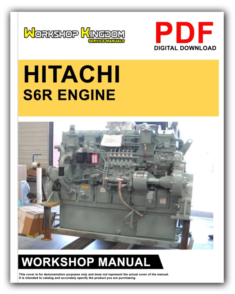 HITACHI S6R Engine Workshop Repair Service Manual – English – PDF Download