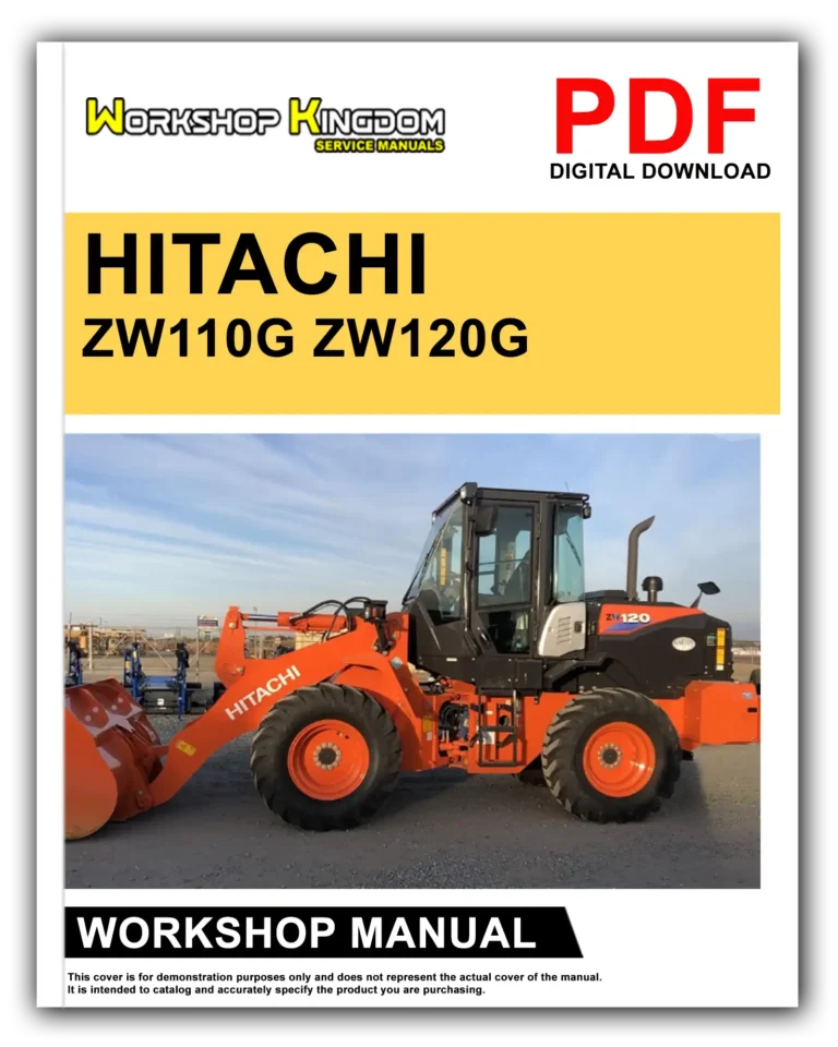 HITACHI ZW110G ZW120G Workshop Repair Service Manual – English – PDF Download