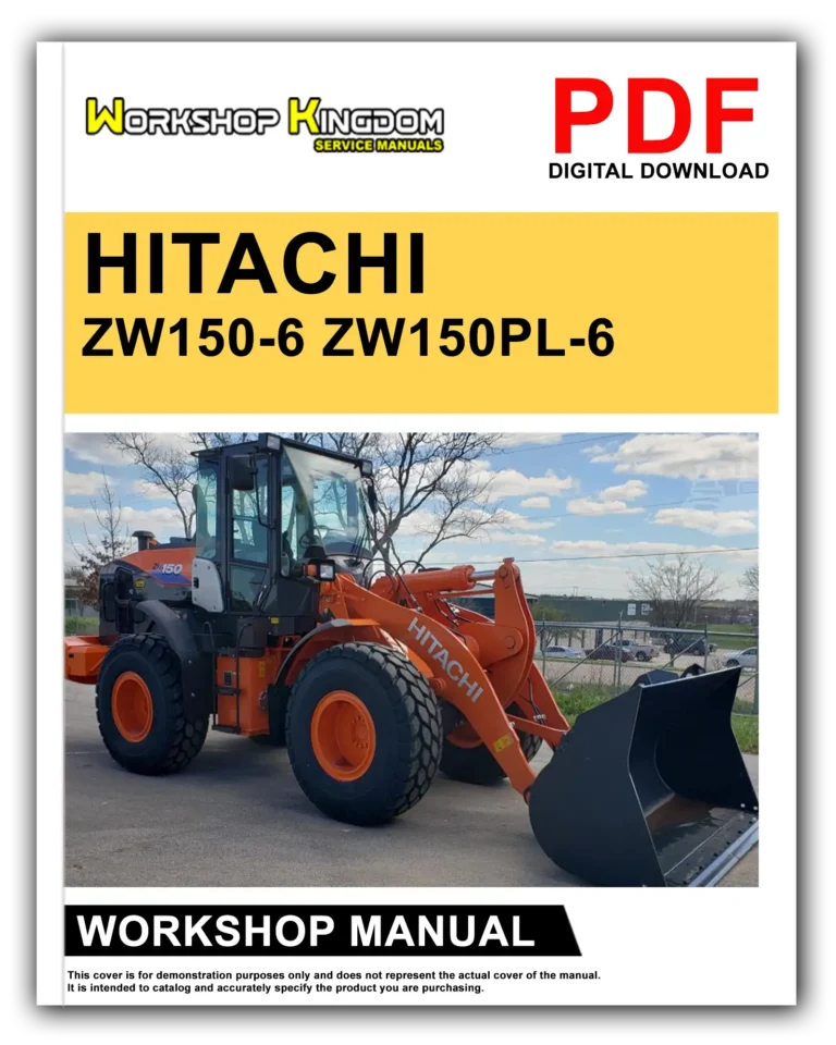 HITACHI ZW150-6 ZW150PL-6 Workshop Repair Service Manual – English – PDF Download
