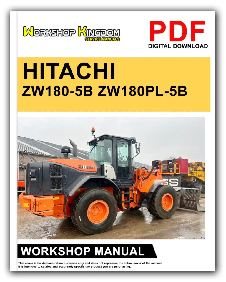 HITACHI ZW180-5B ZW180PL-5B Workshop Repair Service Manual – English – PDF Download
