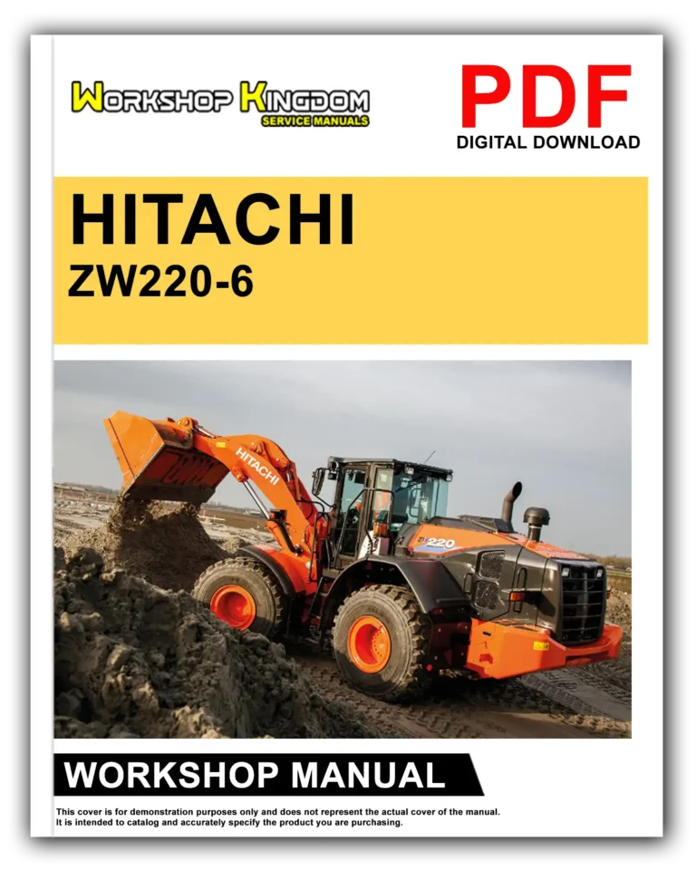 HITACHI ZW220-6 Workshop Repair Service Manual – English – PDF Download
