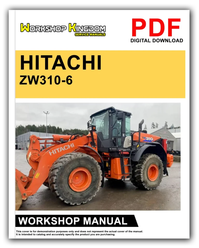 HITACHI ZW310-6 Workshop Repair Service Manual – English – PDF Download