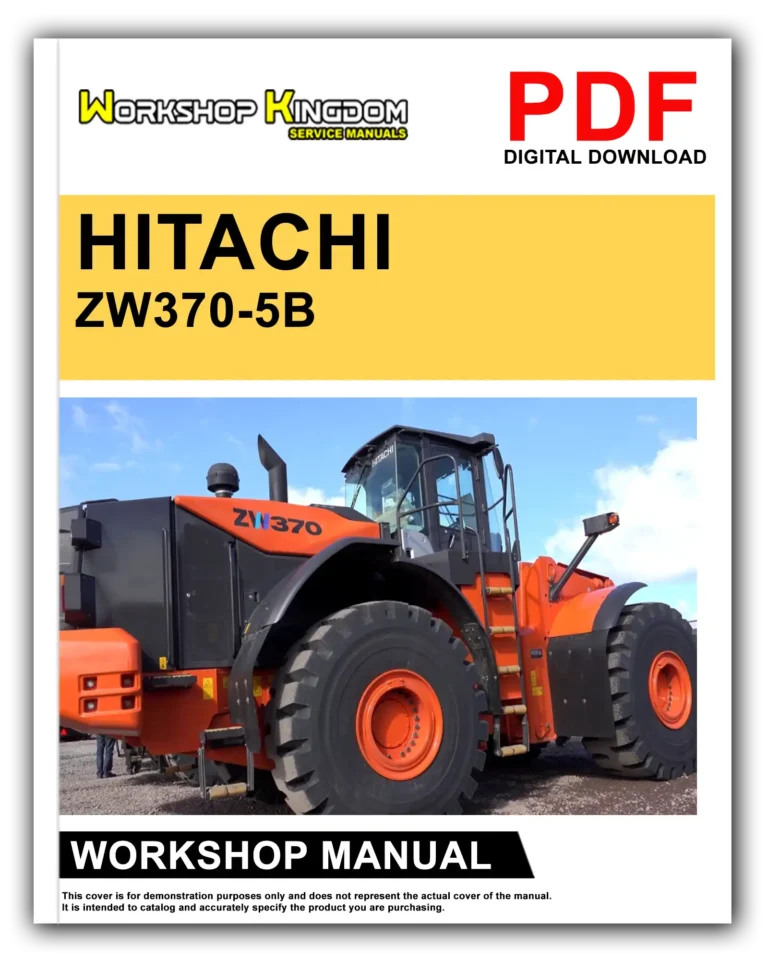HITACHI ZW370-5B Workshop Repair Service Manual – English – PDF Download