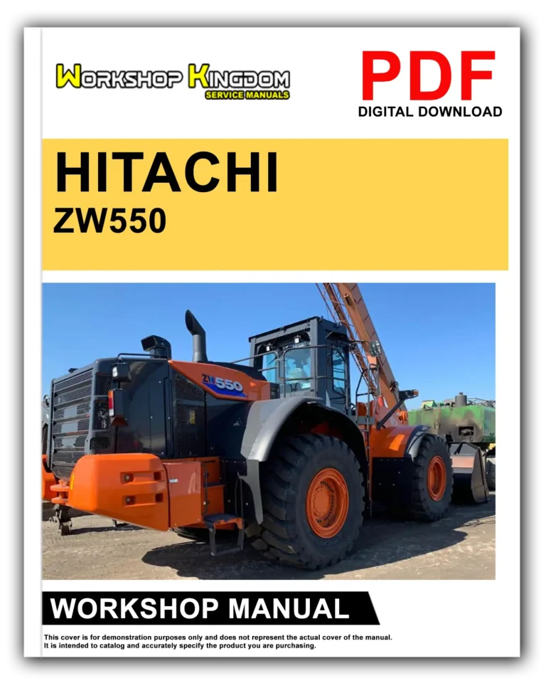 HITACHI ZW550 Workshop Repair Service Manual – English – PDF Download