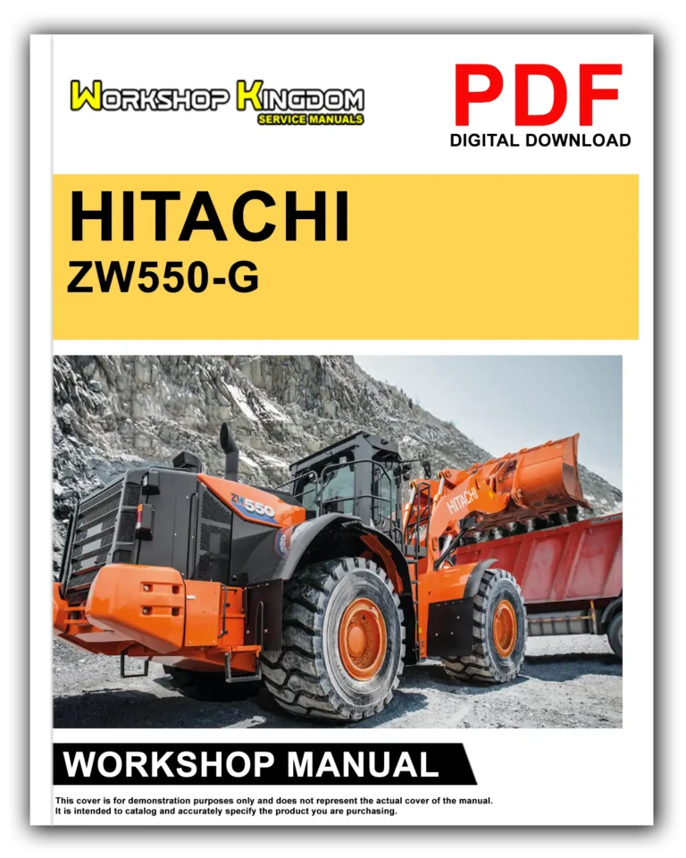 HITACHI ZW550-G Workshop Repair Service Manual – English – PDF Download