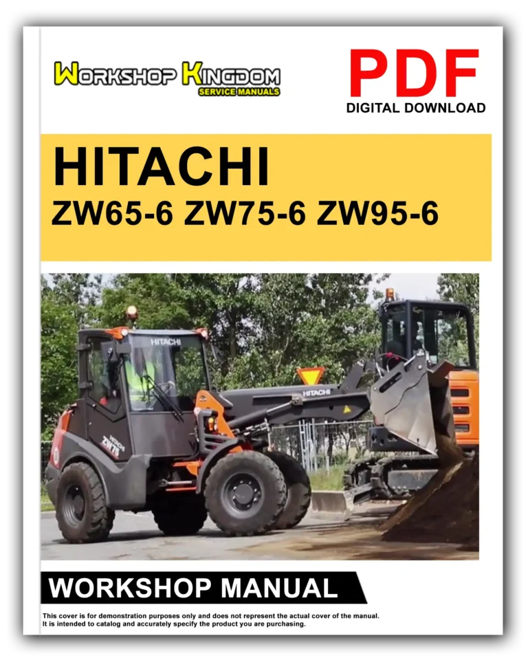 HITACHI ZW65-6 ZW75-6 ZW95-6 Workshop Repair Service Manual – English – PDF Download