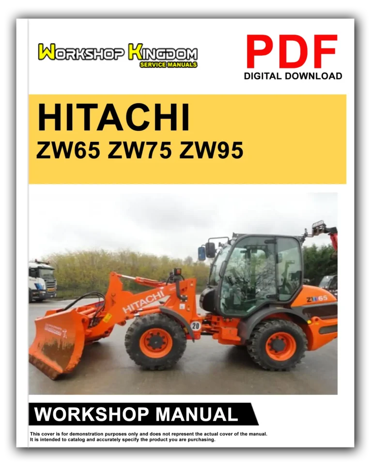 HITACHI ZW65 ZW75 ZW95 Workshop Repair Service Manual – English – PDF Download
