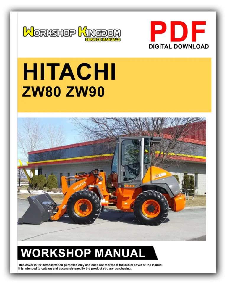 HITACHI ZW80 ZW90 Workshop Repair Service Manual – English – PDF Download