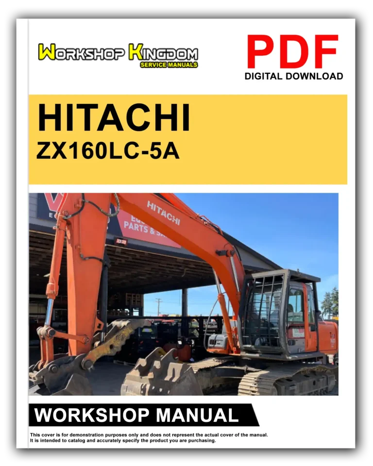 HITACHI ZX160LC-5A Workshop Repair Service Manual – English – PDF Download