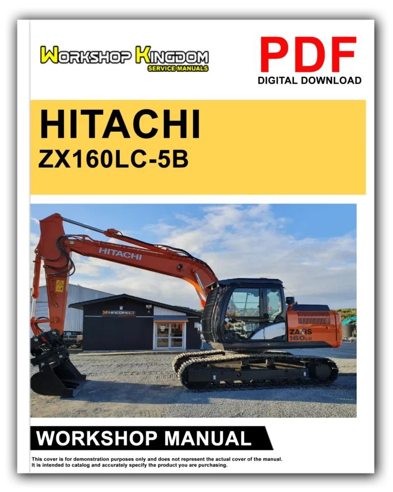 HITACHI ZX160LC-5B Workshop Repair Service Manual – English – PDF Download