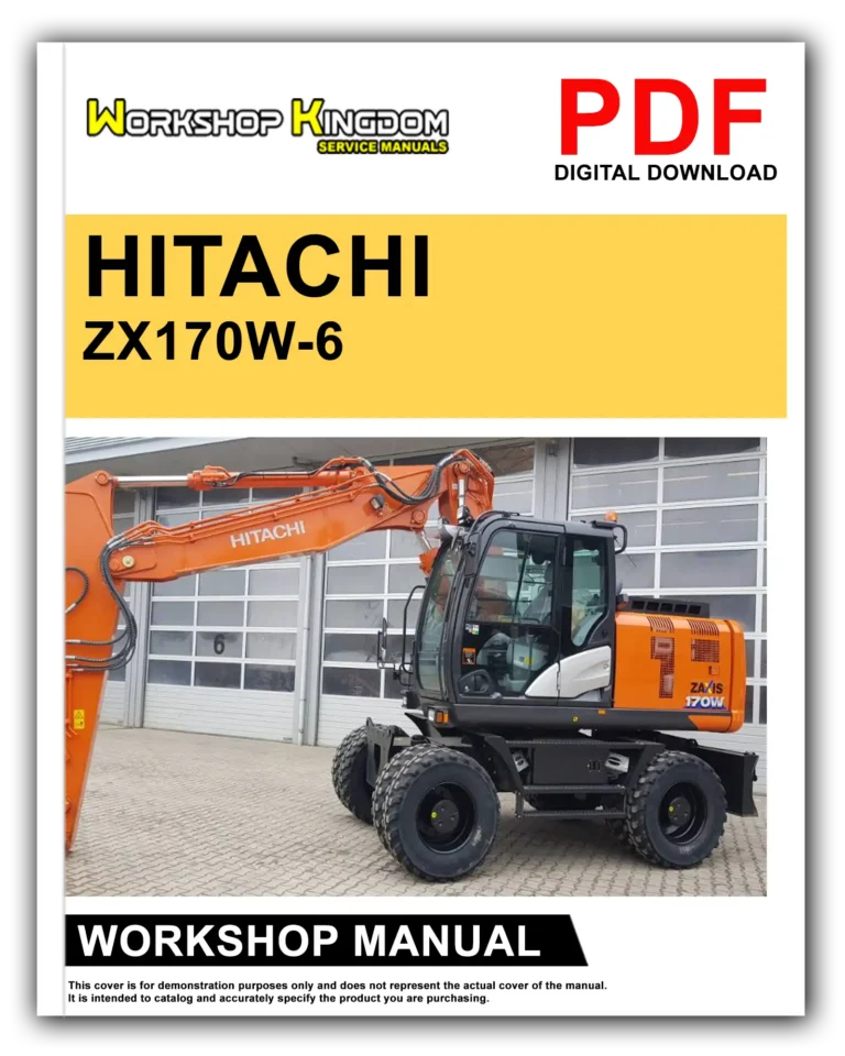 HITACHI ZX170W-6 Workshop Repair Service Manual – English – PDF Download