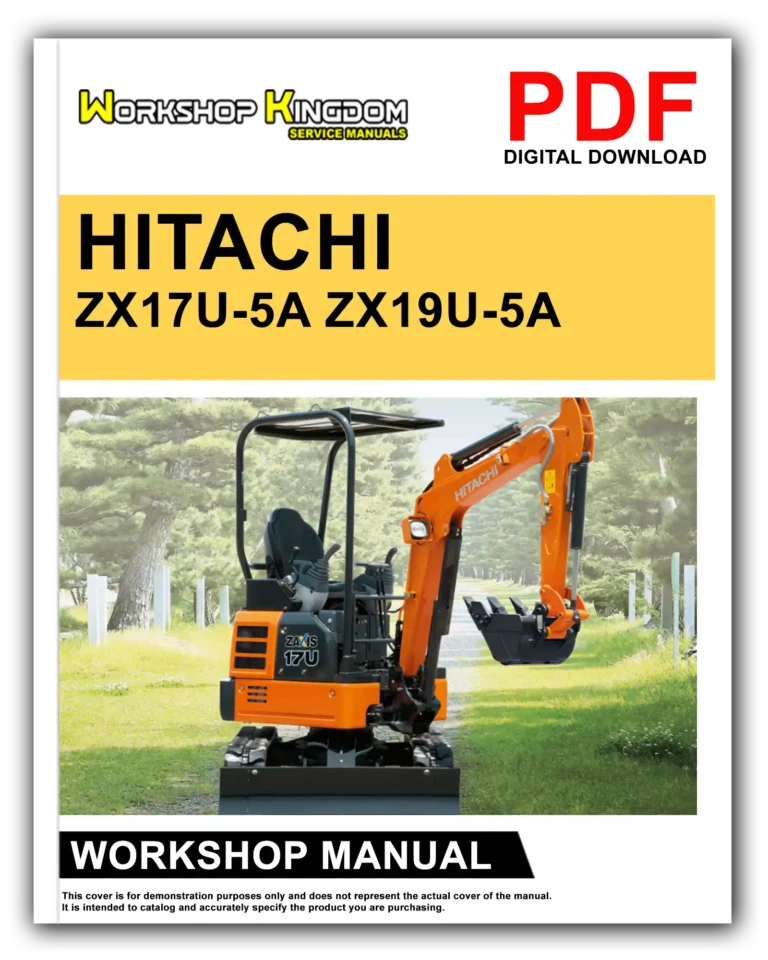 HITACHI ZX17U-5A ZX19U-5A Workshop Repair Service Manual – English – PDF Download