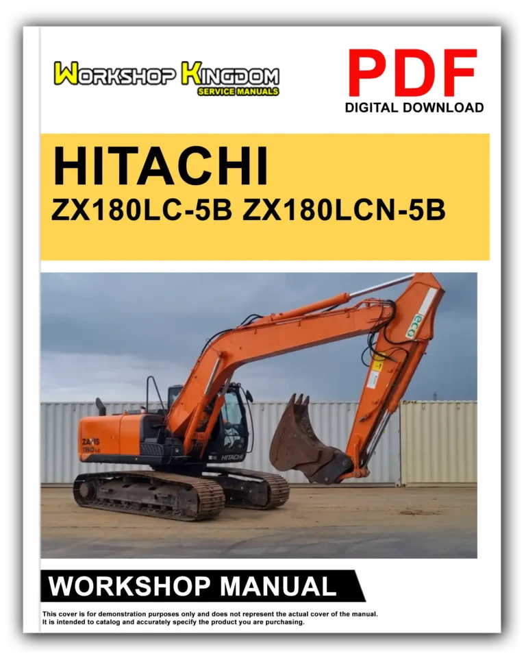 HITACHI ZX180LC-5B ZX180LCN-5B Workshop Repair Service Manual – English – PDF Download