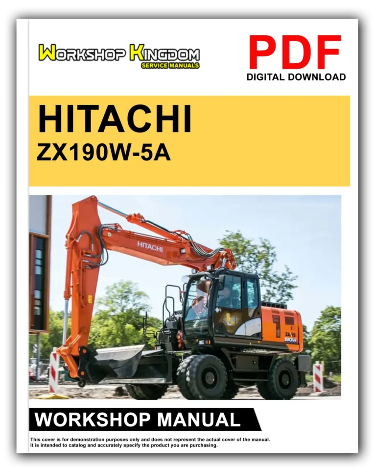 HITACHI ZX190W-5A Workshop Repair Service Manual – English – PDF Download