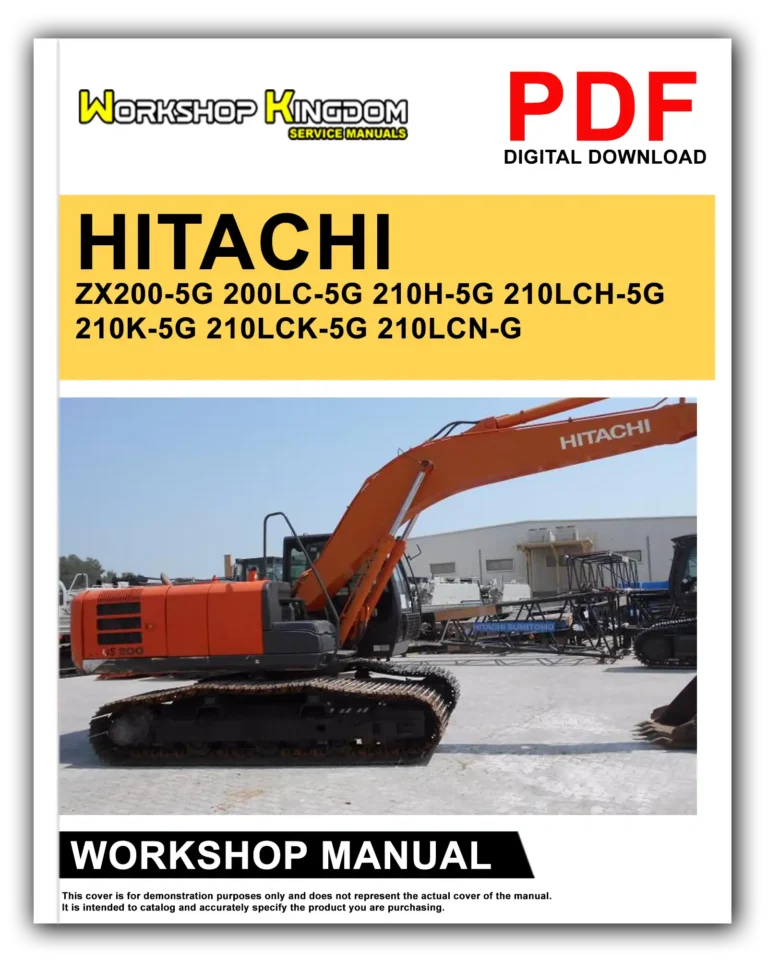 HITACHI ZX200-5G 200LC-5G 210H-5G 210LCH-5G 210K-5G 210LCK-5G 210LCN-G Workshop Repair Service Manual – English – PDF Download