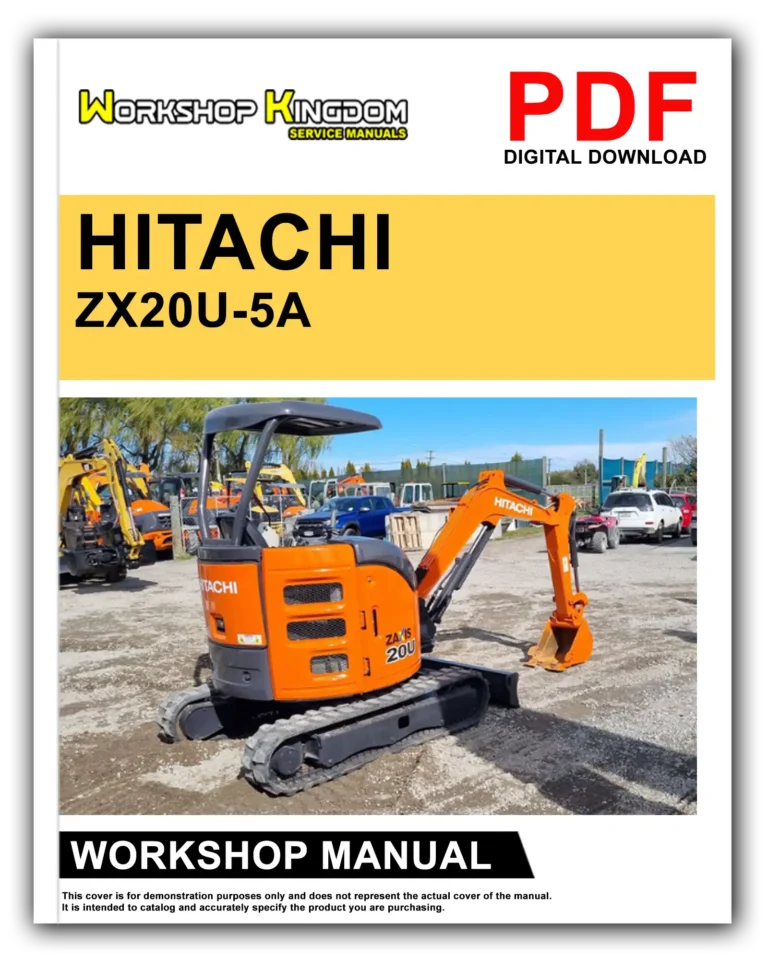 HITACHI ZX20U-5A Workshop Repair Service Manual – English – PDF Download