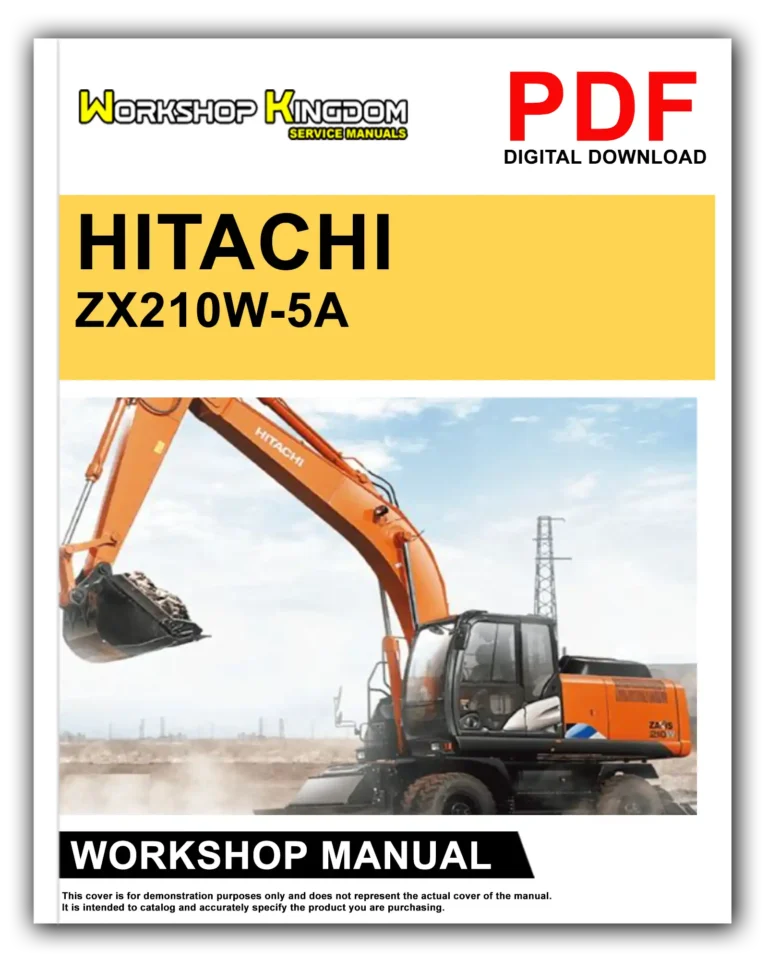 HITACHI ZX210W-5A Workshop Repair Service Manual – English – PDF Download
